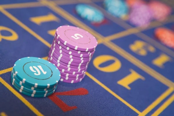 Live blackjack table with tournament schedule display